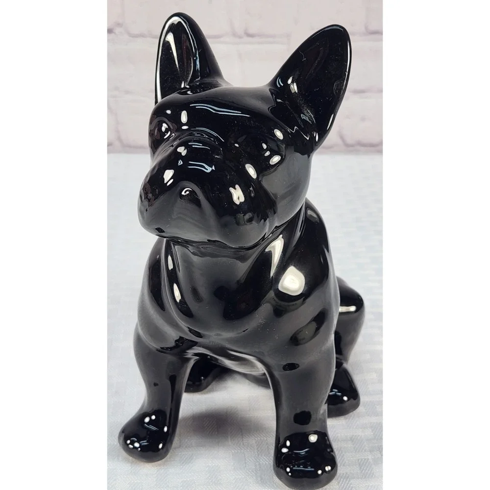 French Bulldog Frenchie dog black shiny 8